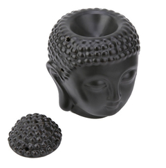 Difusor Rechaud / Aromatizador Buda Cabeça Cerâmica - Óleo Essencial - Zenz Arts