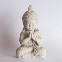 Buda Gasshô - Mãos Juntas - Marmorite (27cm) - comprar online