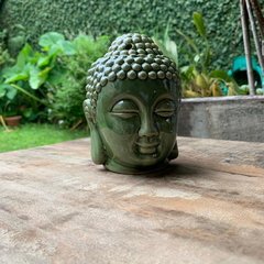 Difusor Rechaud / Aromatizador Buda Cabeça Cerâmica - Óleo Essencial