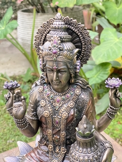 Escultura Deusa Hindu Lakshmi - Veronese na internet