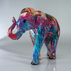 Imagem do Escultura Elefantes Indiano - Resina - 13, 19, 23cm