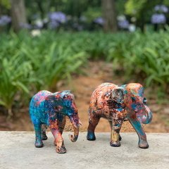 Escultura Elefantes Indiano - Resina - 13, 19, 23cm na internet