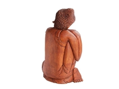 Imagem do Buda Mão no Joelho Suar Wood (55cm)