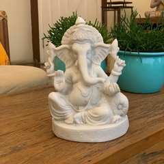 Escultura Ganesha 17cm - Fortuna Prosperidade - Marmorite - comprar online