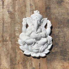 Ganesha sabedoria/fortuna - para pendura (marmorite) 19cm