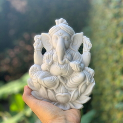 Ganesha sabedoria/fortuna - para pendura (marmorite) 19cm - comprar online