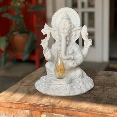 Luminária Ganesha - Marmorite (27cm) (Bi-volt)