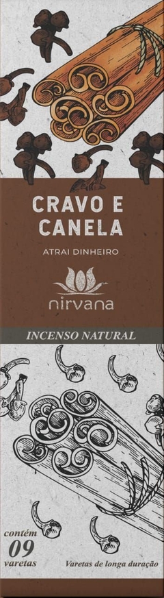 Incenso Cravo e Canela - Natural - Nirvana - comprar online