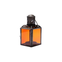 Lanterna P/ Velas - Indiana Fatih (11cm) - Laranja