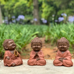 Trio Budas Terra - Resina (18cm)