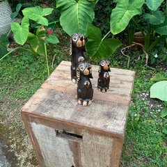 Escultura Cachorro de Madeira - Importado Bali - comprar online