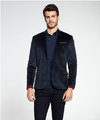 Blazer Docthos Veludo Slim Azul Noite