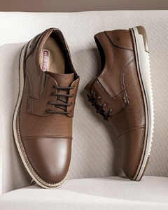 Sapato Casual Masculino Stinger Ferricelli Capuccino - loja online