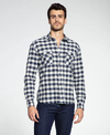 CAMISA MASCULINA DOCTHOS OLIVA XADREZ SLIM