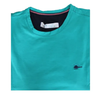 CAMISETA MASCULINA SALLO VERDE AGUA GOLA CARECA MALHA SLIM