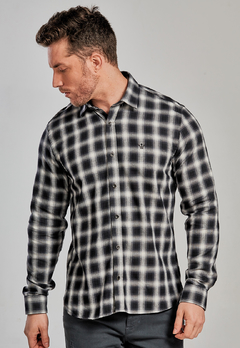 CAMISA MASCULINA DOCTHOS XADREZ SLIM