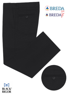 Calça social infantil Breda Preta c/ Bolso - DSOCIAL