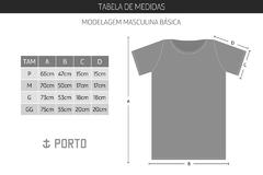 Camiseta Manga Longa Porto & Co Masculina Listrada Preto e Branca com Sobreposição na internet