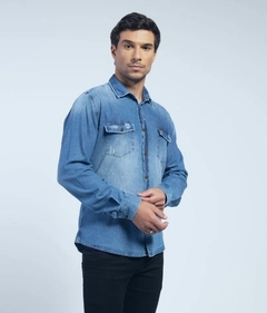 Camisa Jeans Docthos Slim Fit