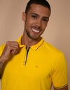 Camisa Gola Polo Brasil Amarela Sallo Malha Piquet