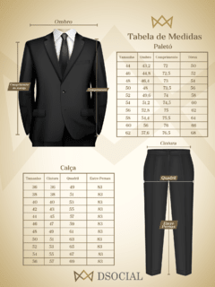 Terno Slim Fit Preto Victor Marcel na internet