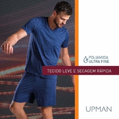 CONJUNTO PIJAMA MASCULINO UPMAN AZUL CURTO UTRAFINE