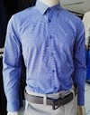 CAMISA AZUL LUIZ EUGENIO ALGODÃO EGIPCIO SLIM FIT