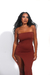 vestido chicago marrom - comprar online