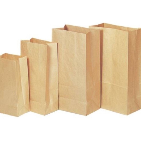 BOLSA DELIVERY DE PAPEL MADERA VENTA POR PACK DE 50 UNIDADES