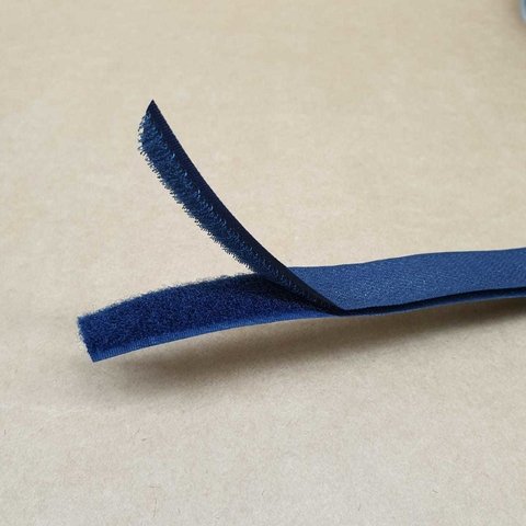 Velcro textil azul 20mm x 25m