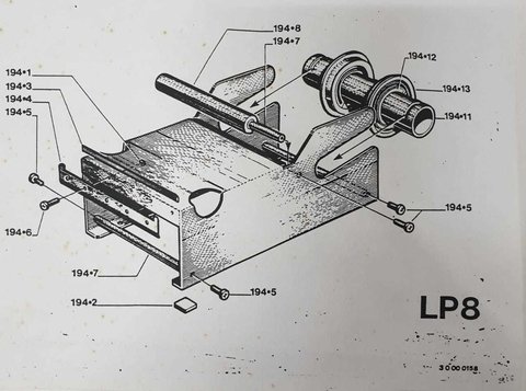 RACIONADOR PARA PROTECCION DE ETIQUETAS DE ENVIO LP8