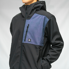 CAMPERA SOFTSHELL PRIONACE (NEGRO/GRIS OSCURO) - Recife Company