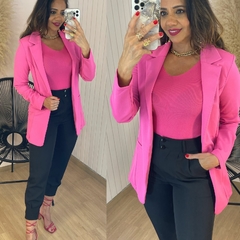 Blazer Tradicional Manga Longa - Rosa Store Moda Feminina