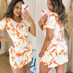 Imagem do Vestido Curto Ana Paula Est. Laranja Frescor