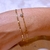 pulsera dorada enchapada en oro 18k - comprar online