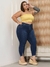 Calça Cigarrete Plus Size Jeans Feminina Capry Grande na internet