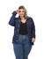 Jaqueta Jeans Rasgado Médio Feminina Plus Size Moda Frio Tendência - comprar online