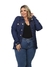 Jaqueta Jeans Rasgado Médio Feminina Plus Size Moda Frio Tendência na internet