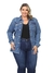 Jaqueta Feminina Jeans Rasgada Claro Moda Plus Size Lançamento Inverno na internet