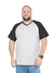 Camisa Raglan Plus Size Masculina Gola V na internet