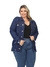 Jaqueta Jeans Rasgado Médio Feminina Plus Size Moda Frio Tendência - Impérios Modas