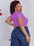 Imagem do T-shirt Baby look basica Viscolaycra Feminina Plus Size do G1 ao G4