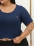 Cropped Tshirt Cavada Feminino Plus Size Blusinha Gringa Moda Blogueira G1 Ao G4 Multiformas Top 46 Ao 58