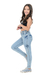 Imagem do Kit 2 Calças Jeans Feminina Infantil Com Lycra Skiny Impérios