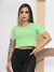 Cropped Camiseta Feminino Tshirt Blusa Estilosa Larguinha - comprar online