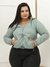 Jaqueta Corta Vento Plus Size Feminino Liso Basica Frio na internet