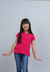 T Shirt Infantil Menina Babylook Liso Moda Menina Premium - loja online