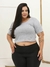 Cropped Tshirt Cavada Feminino Plus Size Blusinha Gringa Moda Blogueira G1 Ao G4 Multiformas Top 46 Ao 58 - comprar online