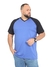 Imagem do Camisa Raglan Plus Size Masculina Gola V