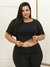 Imagem do Cropped Tshirt Cavada Feminino Plus Size Blusinha Gringa Moda Blogueira G1 Ao G4 Multiformas Top 46 Ao 58